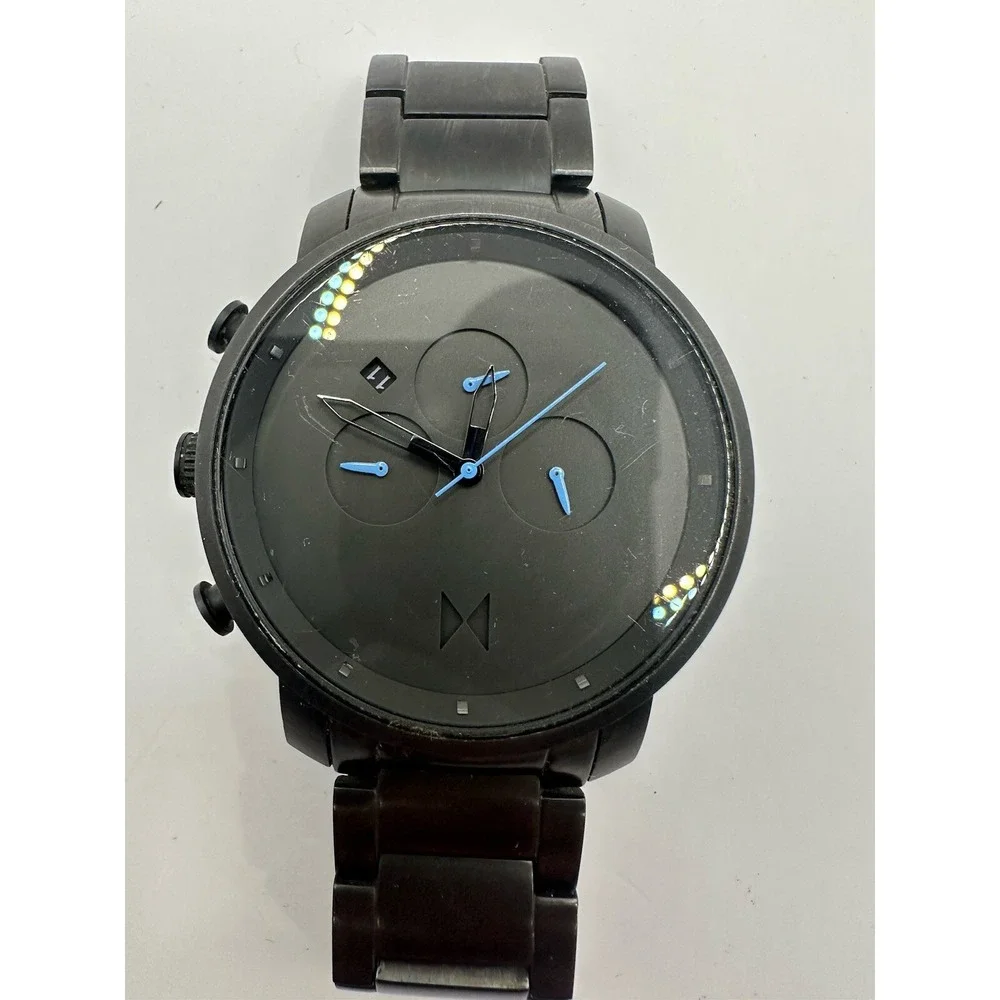MVMT Men's Watch Chrono‎ Gunmetal New Battery C54 316L Stainless Steel 45MM 7